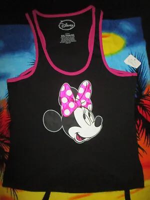 Disney Black With Pink Trim Minnie Mouse Sz 2xl(20) -runs Smaller 36  Bust • £6.76