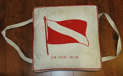 Vintage Tapatco 1950-60's    Diver Down   Boat Seat Cushion-flotation Device Euc • $189.95