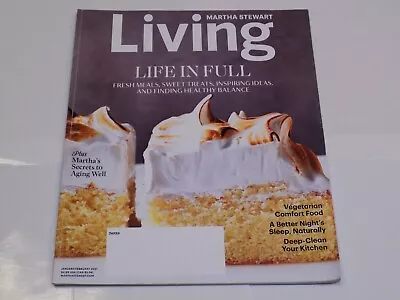 Martha Stewart Living Magazine January February 2021 Life Aging Well Vegetarian • $9.99