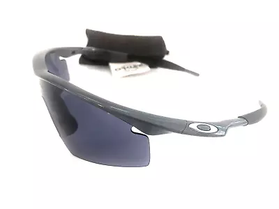 RARE OAKLEY M FRAME SUNGLASSES Metallic Smoke Frame Black Iridium Strike Lens • $329.99