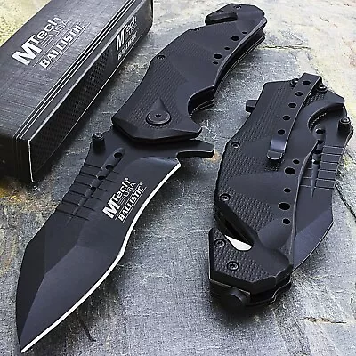 Mtech Usa 8.75  Spring Assisted Open Tactical Rescue Folding Pocket Knife Edc • $11.95