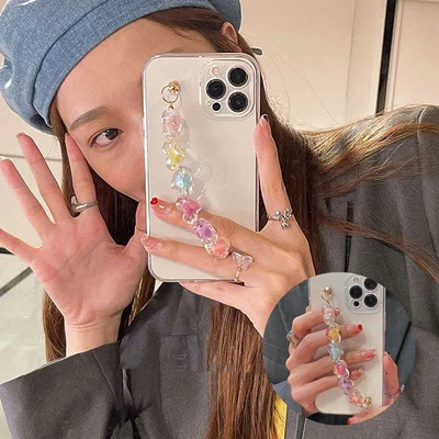 $4.29 • Buy Wrist Chain XR X XS 7 For Iphone 13 Pro CaseMiNi Max 12 11 Love Heart Bracelet