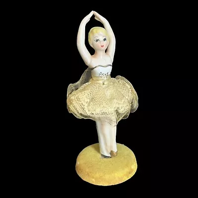 Vintage  Empress Japan Porcelain Spinning Ballerina Dancer Figurine 5.5” • $20.66