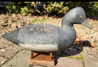 Vintage IRA HUDSON BLUEBILL Duck DECOY Chincoteague OP No Reserve FREE SHIPPING • $500