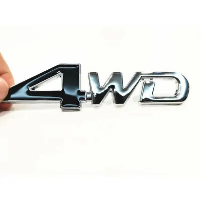4WD Logo Car SUV RV Tail Rear Side Fender Truck Emblem Badge Decal Sticker Black • $9.80