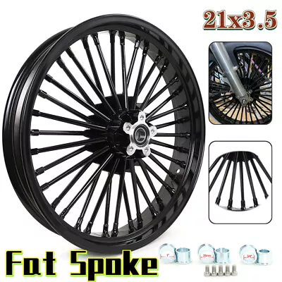 21x3.5 Fat Spoke Front Wheel Rim For Harley Softail Heritage Classic Dyna FXDWG • $289.63