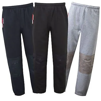 Mens Tuffstuff Work Joggers Cargo Tracksuit Bottoms With Knee Pad Pockets Uk Sz • £17.95