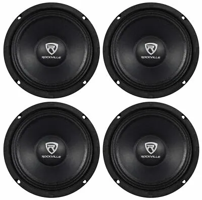 (4) Rockville RM64PRO 6.5  800 Watt 4 Ohm SPL Midbass/Midrange Car Speakers • $84.80