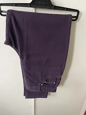 Woman’s M&S Jeans Size 12 Classic Fit Colour Dark Purple • £14