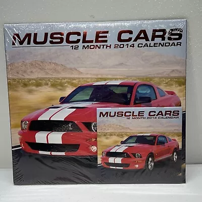 Muscle Cars 2014 Large And Small Wall Calendars - New Sealed - Collectible • $9.99