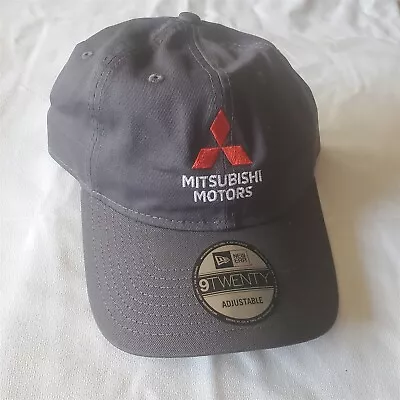 Mitsubishi Motors 9Twenty Era Hat Adjustable Strapback Black Dark GRAY Cap NEW • $29.23