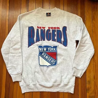 Vintage New York Rangers Gray Crewneck Sweatshirt Unisex Men Women • $13.99