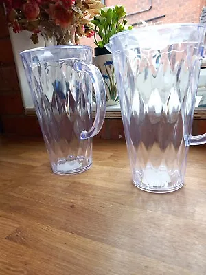 W X Wilko Summer Garden Party Barbecue Jug Pitcher With Lid Plastic Cocktails • £0.99