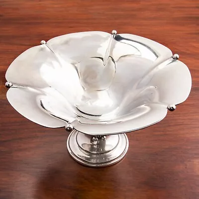 American Mid-century Sterling Silver Footed Center Bowl Jensenesque No Mono • $494.50