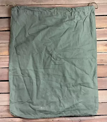 US Army BARRACKS BAG OD Green Cotton Large LAUNDRY BAG USGI Military CG-483 MINT • $16.90