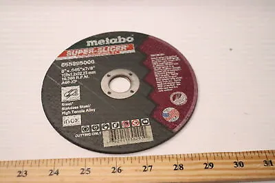 Metabo Cutting Wheel Aluminum Oxide 60 Grit 6  Dia .045  Thick 7/8  Arbor • $5.87