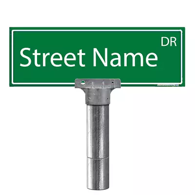 Customizable Double-Sided With White Lettering Street Sign (No Holes) • $17.99