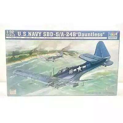 Trumpeter USN DBD-5/A-24B Dauntless 1:32 Plastic Model Kit 02243 New Open Box • $50