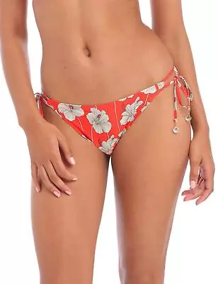 £15.60 • Buy Freya Hibiscus Beach Tie Side Bikini Brief Bottoms Swimwear Pant 201275 Sunset