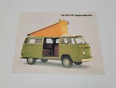 1979 VW Volkswagen Campmobile Bus - One-Page Brochure • $21.97