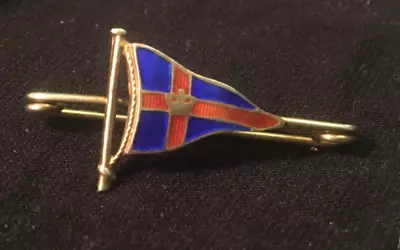 Hallmarked Gilt Royal Southern Yacht Club Burgee Badge Taylor & Son Cowes • $52.22