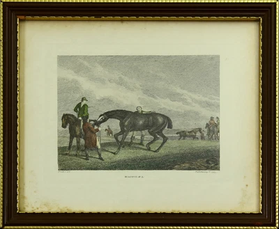 £25 • Buy Aquatint By Samuel Howitt. Titled  Racing. P. 3 .