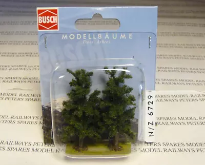 Busch 6729 70mm Beech Trees (Pk 2) N/Z Gauge • £8.75