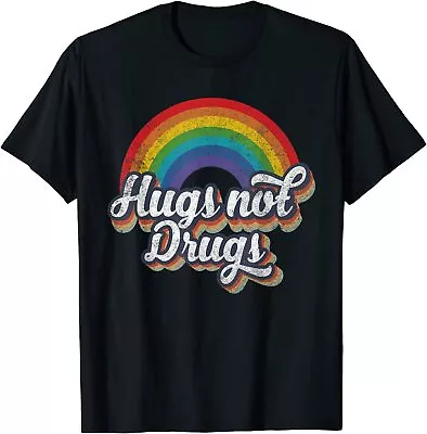 Narcotics Anonymous Shirts Hugs Not Drugs AA NA Sobriety T-Shirt Size S-5XL • $18.99