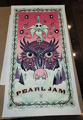 SALE Pearl Jam Manchester 2012 ByTara McPherson + Jeff Soto Poster AP Signed # • $149