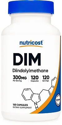 Nutricost DIM (Diindolylmethane) 300mg 120 Capsules With BioPerine • $19.98