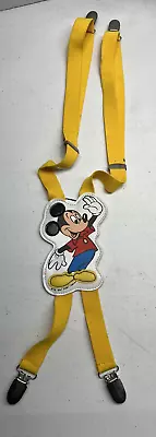 Vintage 1980's Walt Disney Company Mickey Mouse Adult/Child Suspenders Loc#EB65 • $4.99