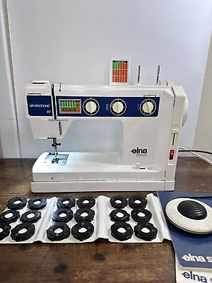 Elna SU Air Electronic Type 68 Multi-Program Swiss Sewing Machine System WORKS! • $285
