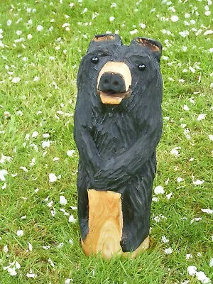 £110 • Buy Chainsaw Carved  Bear Standing Leaning On A Post