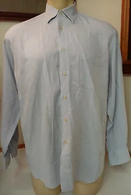 Mckenzie Tribe Men's(M)Medium Blue Linen Blend Long Sleeve Dress Shirt- • $12.99