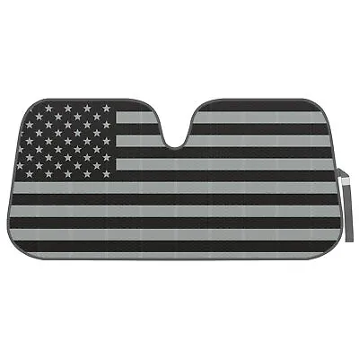 Car Sun Shade Black Flag Front Window Windshield Sunshade Cover Auto Truck SUV • $19.99