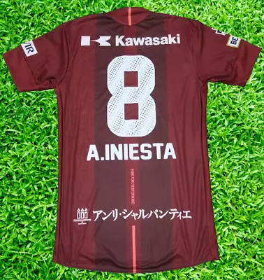 Vissel Kobe Jersey Shirt #8 Iniesta 100% Original Size L 2018 J-League USED • $119.99