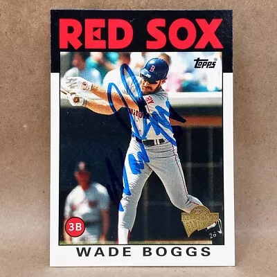 2005 Topps All-Time Fan Favorites #125 WADE BOGGS Signed Autograph Card • $19.95