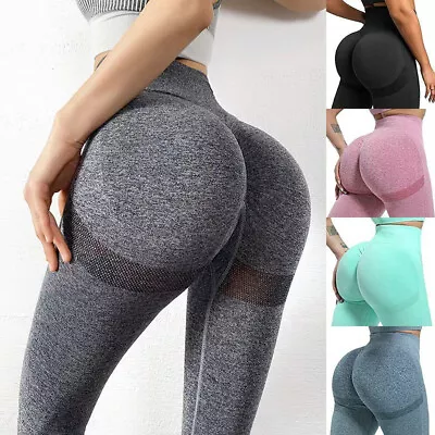 £7.95 • Buy Women Anti-Cellulite Yoga Pants Push Up Tik Tok Leggings Bum Butt Lift Sport Gym