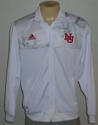 Adidas Nebraska Cornhuskers Denim Dawson Full Zip Basketball Track Jacket Men X • $35.17