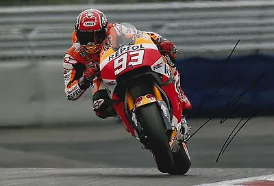 Marc Marquez Hand Signed 12x8 Photo Repsol Honda MOTOGP World Champion 2. • $123.30