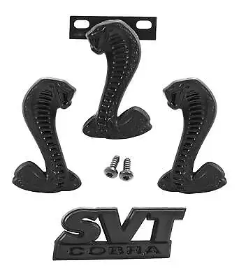 1994-2004 Mustang Cobra SVT Two-Tone Black Trunk Grille Fender Emblems 4pc Set • $43.95