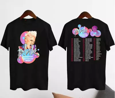 P!NK Pink Tour 2024 Graphic T-Shirt P!NK Pink Singer Shirt • $17.99