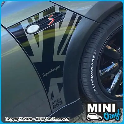 BMW Mini Wing Panel Union Jack Sticker/Vinyl - R50 To R53 (Gen 1 Mini) (PAIR) • £19.99