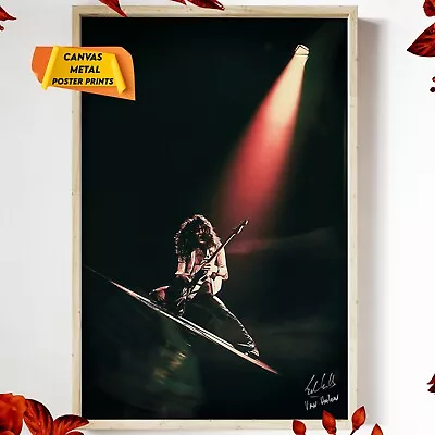 Eddie Van Halen In 1978 Repro Tribute Photo Poster Canvas Metal Wall Art Prints • $70