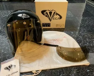  Vega Motorcycle Helmet X-280 - Size Small Black EUC • $27.99