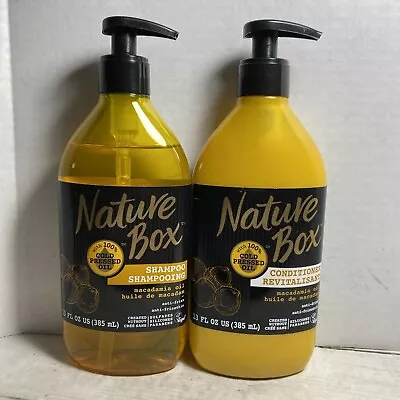 Nature Box Shampoo & Conditioner Macadamia Oil W/100% Cold Pressed Oil • $19.49