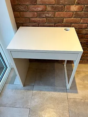 IKEA MICKE Desk - White (302.130.76) - Good Condition From Pet/smoke Free Home • £0.99