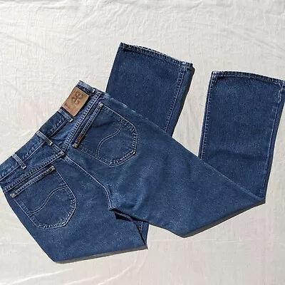 Vintage Lee Mens Bootcut Jeans Tag 33 X 31 Measure 31.5 X 29 Talon 42 Union USA • $36.25