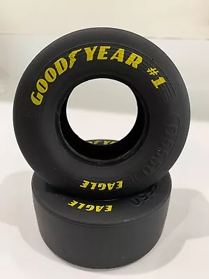 Set Of 2 1/8 Scale Good Year Eagle # 1 Drag Slick Tires FOR REVEL 1:8 Model Car • $9.75