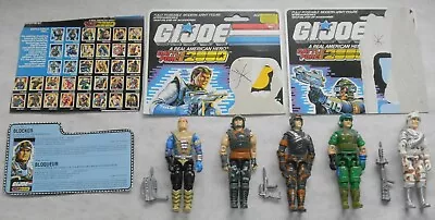 1987 Vintage GI Joe Lot ARAH Battle Force 2000 3.75 Figure Accessories Cardbacks • $54.99